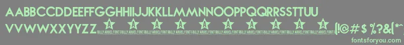 Weitere Informationen zur Novabold-Schriftart Novabold-Schriftart – Grüne Schriften auf grauem Hintergrund
