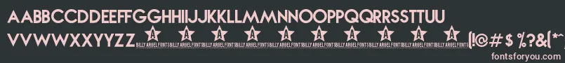 Шрифт Novabold – розовые шрифты на чёрном фоне