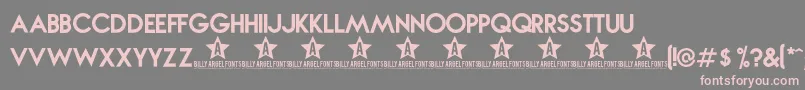 Novabold Font – Pink Fonts on Gray Background