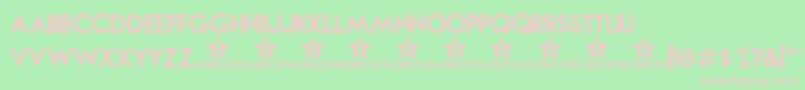 Novabold Font – Pink Fonts on Green Background