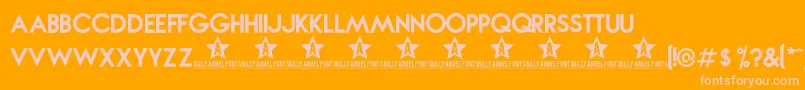 Novabold Font – Pink Fonts on Orange Background