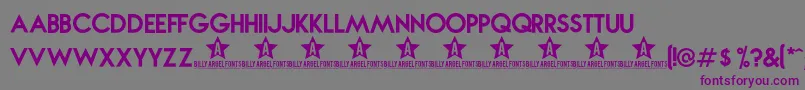 Шрифт Novabold – фиолетовые шрифты на сером фоне
