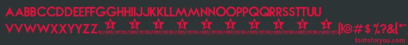 Novabold Font – Red Fonts on Black Background