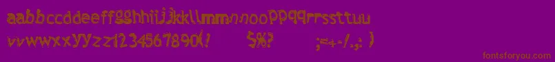 Verdy Font – Brown Fonts on Purple Background