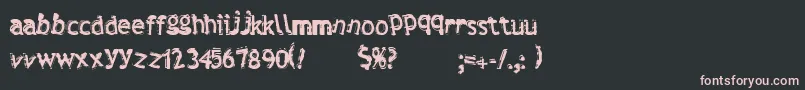 Verdy Font – Pink Fonts on Black Background