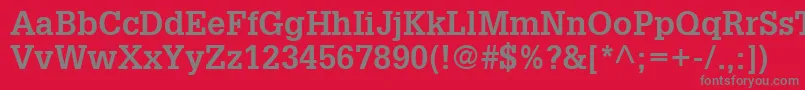 GlyphaLt65Bold Font – Gray Fonts on Red Background