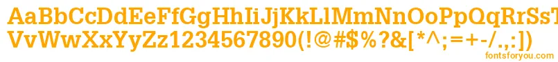 GlyphaLt65Bold-Schriftart – Orangefarbene Schriften