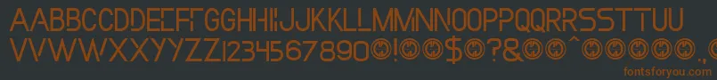 Incollection Font – Brown Fonts on Black Background