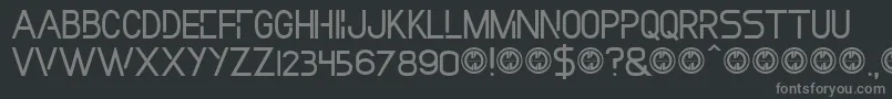 fuente Incollection – Fuentes Grises Sobre Fondo Negro