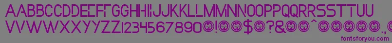 Incollection Font – Purple Fonts on Gray Background