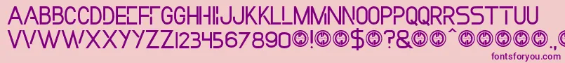 Incollection Font – Purple Fonts on Pink Background