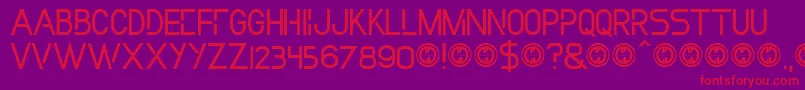 Incollection Font – Red Fonts on Purple Background