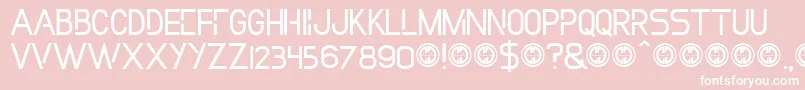 Incollection Font – White Fonts on Pink Background
