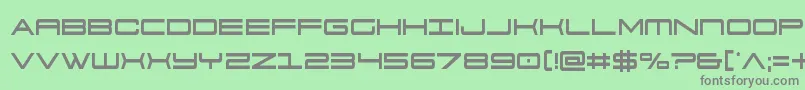 911porschav3cond Font – Gray Fonts on Green Background