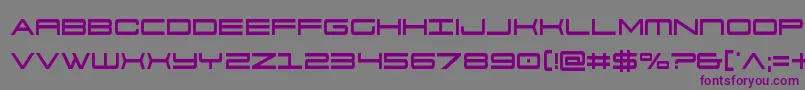 911porschav3cond Font – Purple Fonts on Gray Background