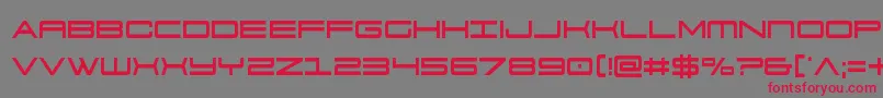 911porschav3cond-Schriftart – Rote Schriften auf grauem Hintergrund