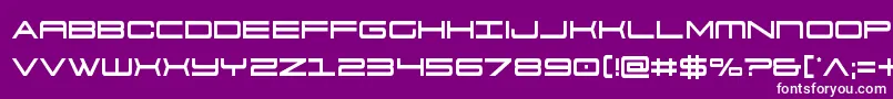 911porschav3cond Font – White Fonts on Purple Background