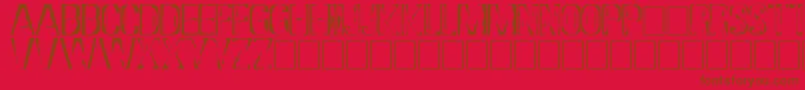 Más sobre la fuente DsStampCyr fuente DsStampCyr – Fuentes Marrones Sobre Fondo Rojo
