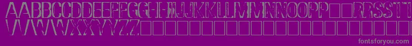 DsStampCyr Font – Gray Fonts on Purple Background