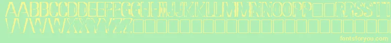Подробнее о шрифте DsStampCyr Шрифт DsStampCyr – жёлтые шрифты на зелёном фоне