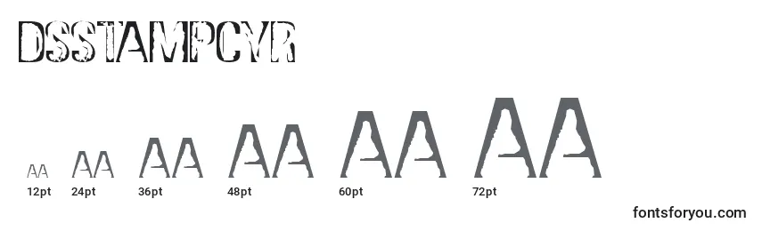 DsStampCyr Font Sizes