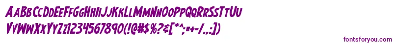 Earthsmightiestboldital-Schriftart – Violette Schriften