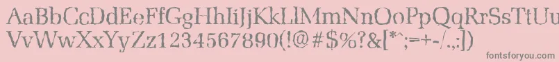 MarseillerandomRegular Font – Gray Fonts on Pink Background