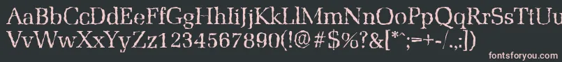 MarseillerandomRegular Font – Pink Fonts on Black Background