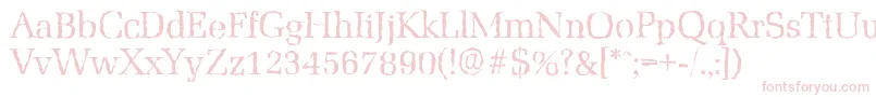 MarseillerandomRegular Font – Pink Fonts on White Background