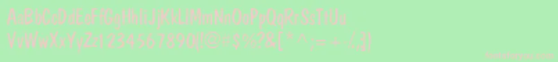 Jargonlightssk Font – Pink Fonts on Green Background