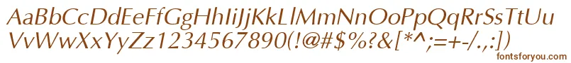 OptimaItalic Font – Brown Fonts