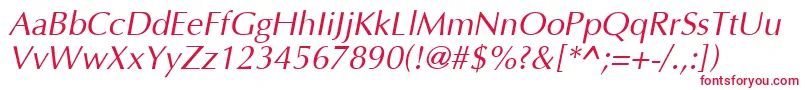 OptimaItalic Font – Red Fonts