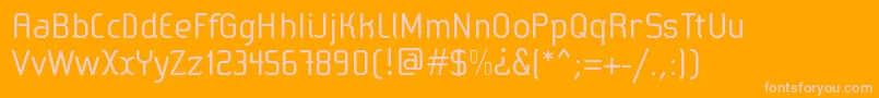 SabaticaRegular Font – Pink Fonts on Orange Background