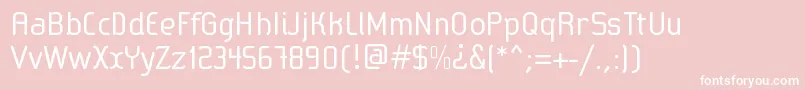SabaticaRegular Font – White Fonts on Pink Background