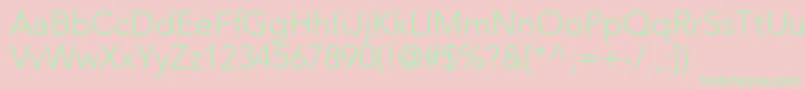 ExpoLightSsiLight Font – Green Fonts on Pink Background