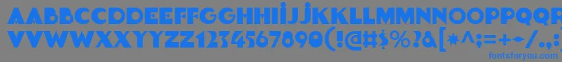 Goldsaber Font – Blue Fonts on Gray Background
