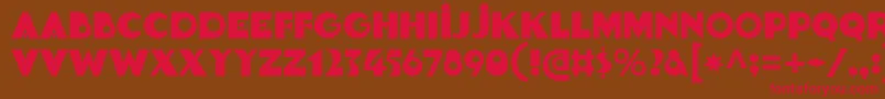 Goldsaber Font – Red Fonts on Brown Background