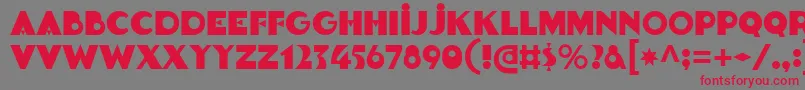 Goldsaber Font – Red Fonts on Gray Background