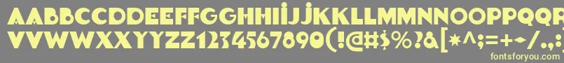 Goldsaber Font – Yellow Fonts on Gray Background