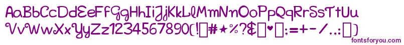 Шрифт Bellakfont – фиолетовые шрифты