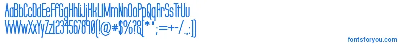 Czcionka LabtopSecundoBold – niebieskie czcionki na białym tle