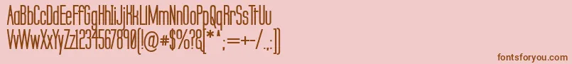 LabtopSecundoBold Font – Brown Fonts on Pink Background