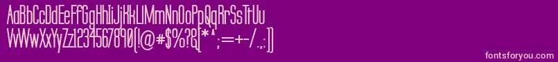 LabtopSecundoBold Font – Pink Fonts on Purple Background