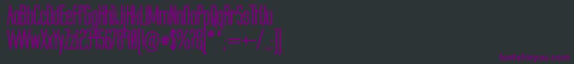 Шрифт LabtopSecundoBold – фиолетовые шрифты на чёрном фоне