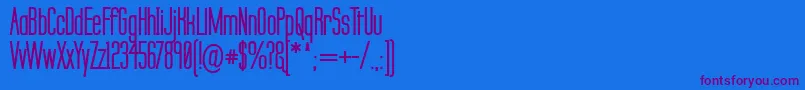 LabtopSecundoBold Font – Purple Fonts on Blue Background