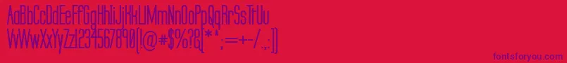 LabtopSecundoBold Font – Purple Fonts on Red Background