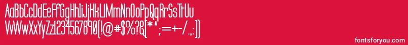 LabtopSecundoBold Font – White Fonts on Red Background