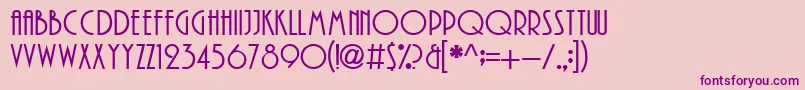 PlayRus Font – Purple Fonts on Pink Background