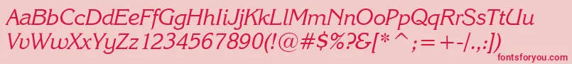 Karinai Font – Red Fonts on Pink Background