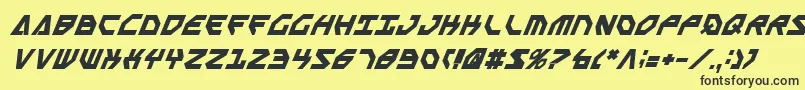 Sscriptv2bi Font – Black Fonts on Yellow Background